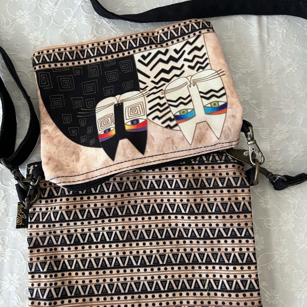 Laurel Burch signature cats shoulder bag - Picture 11 of 13